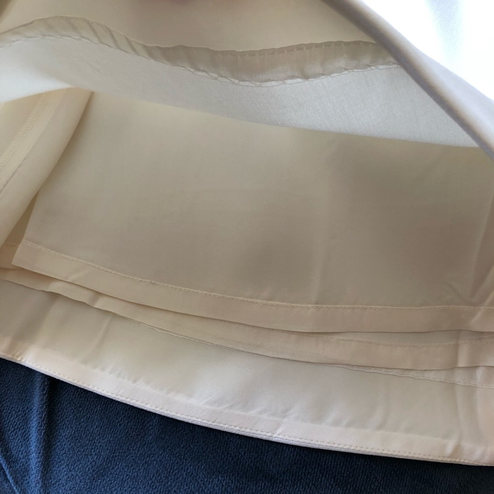 NWOT J.CREW Soft White Flared Skirt, Size 00 - Picture 4 of 6